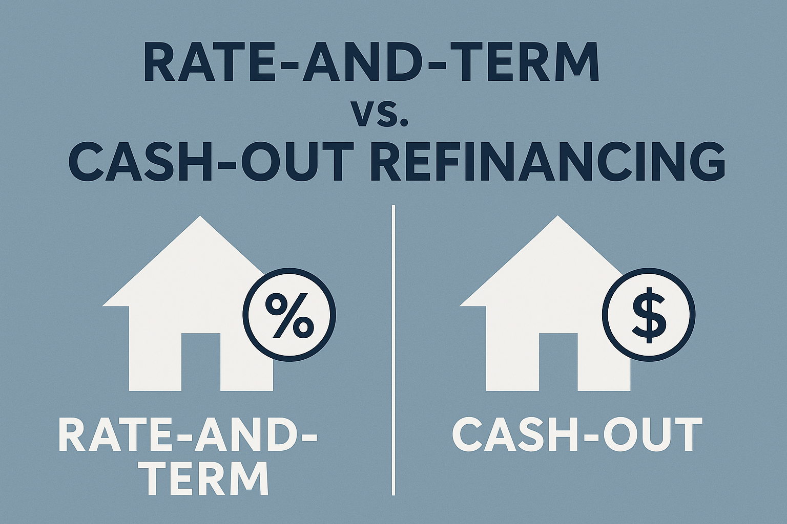Rate-and-Term vs. Cash-Out Refinancing: What Homeowners Need to Know